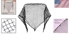 Extra Large Cotton Triangle Hair Net – Ideal for Salons and Home Use