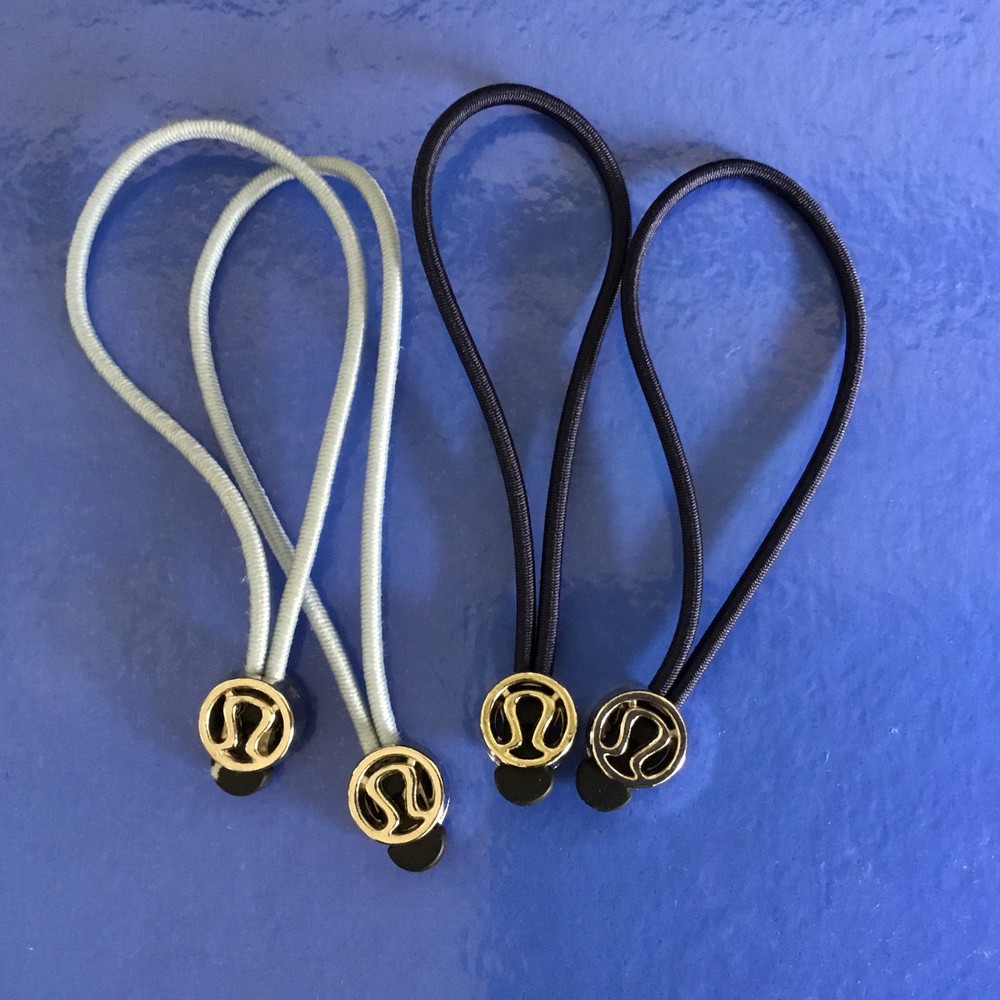Lululemon Zipper Pull Or Hair Tie Light Blue And Navy