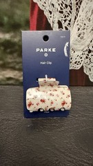 Parke x Target~Cream Floral Claw Clip~IN HAND~NWT