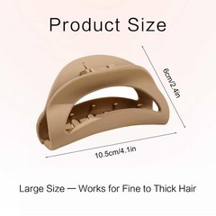 6PCS Silicone Claw Clips for , Soft Flexible Hair Clips, Non-Slip Cozy Cloud …