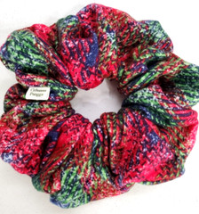 Handmade Women’s Scrunchies size XL Multicolor Allover Print Cotton Flannel New