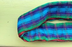 HEADBAND Burgundy Multicolor Guatemala Hand Made Cotton Head Band Colorful #HH