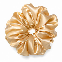 Handmade Satin Silk Scrunchie Hair Tie Small Large Women Girls Soft Elastic