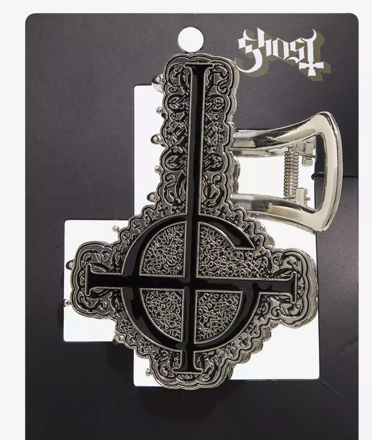 GHOST Band Official Grucifix Figural Claw Hair Clip NEW ON CARD