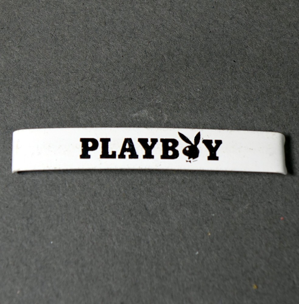 Vintage Women’s Playboy Sexy Casual White Enamel Hair Clip Barrette