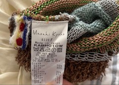 Masaki Kyoko Colorful Knit Sleeve Stole Shawl M.&KYOKO