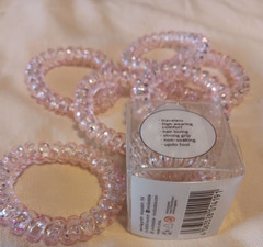 Invisibobble Clear Bella Rosa Galaxy Traceless Hair Ring & Packed Party Pink Lot