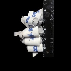 Vintage Dallas Cowboys Football Hair Bow 5″ NFL Metal Clip Fabric Ribbon 1990s
