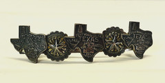 1 Stay Tight Vtg Western Clasp Clip Hair Barrette 3” USA Texas Cowgirl Rodeo