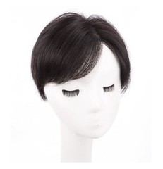6.3″x7″Cap Fashion Pixie Cut 100% Human Hair Topper,Realistic Side Parting