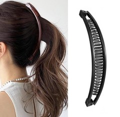 8× Women Clincher Combs Banana Combs Banana Clip Grip Fishtail Fish Hair Clip US