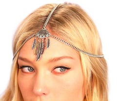 Kristin Perry Boho Leaf Chain Headpiece