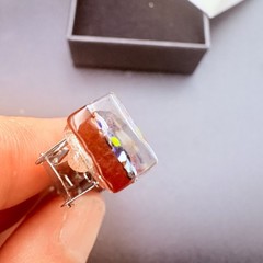 Murano Glass Hair Barrette Clip 2.5″ Colorful Italy NIB