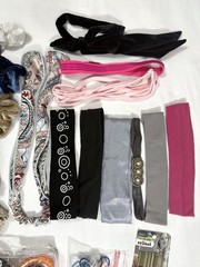 Hair Accessories Lot Scrunchies Claw Clips Headbands Ponytail Holders Bobby Pins