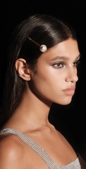 CAMPAIGN – BALMAIN HAIR Anniversary 18-karat Gold Plated & Pearl Hair Clip