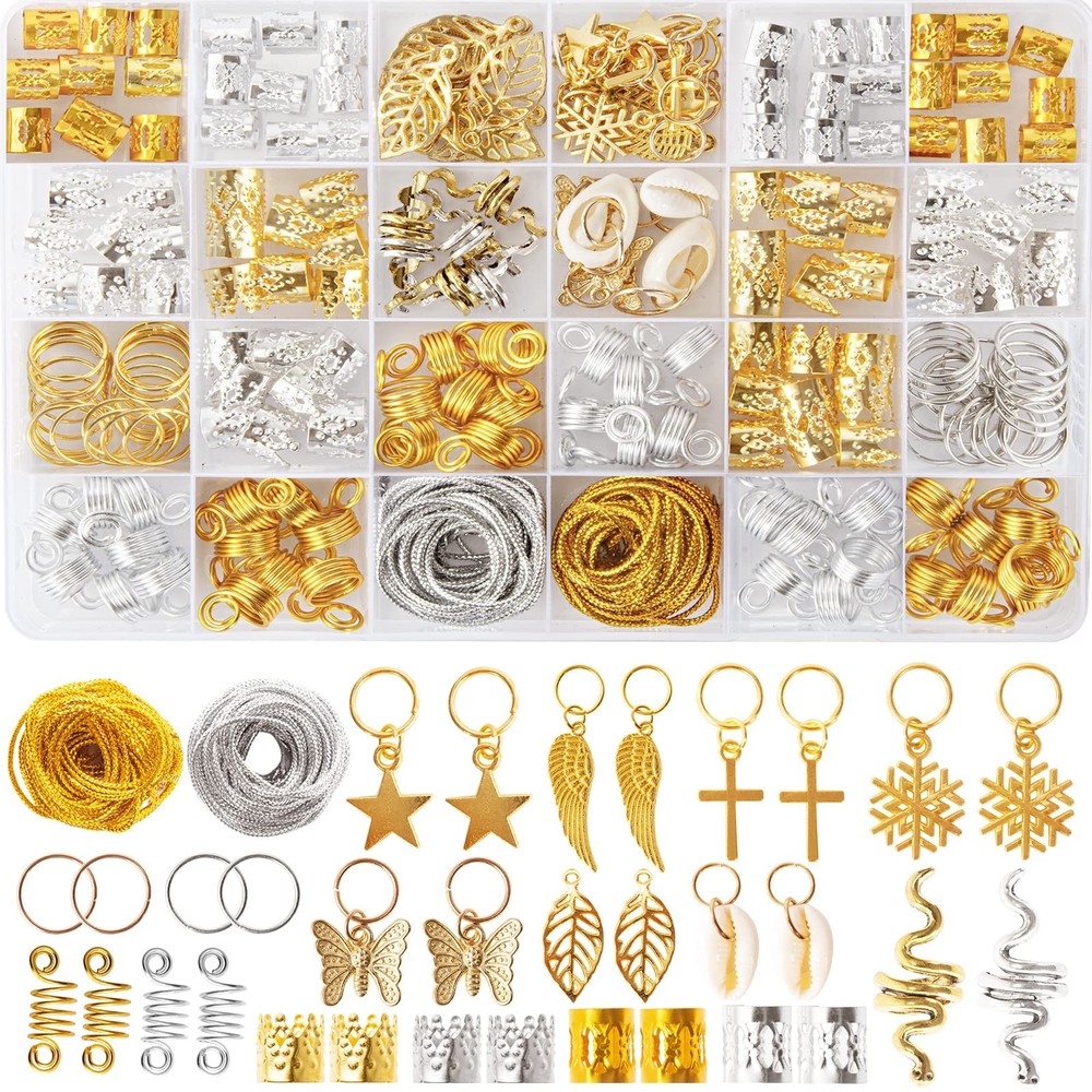Joyas para el cabello, cuentas, joyas rastas, accesorios para trenzas de mujer