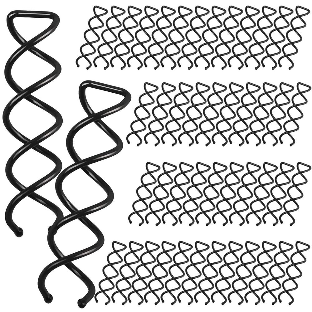50PCS Spiral Hair Pins, Spin Pins Non-Scratch Round Tips, Twist Screw Hair Pin f