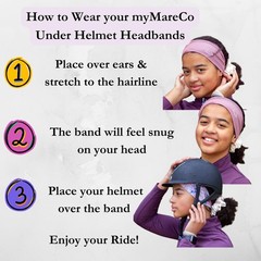 Equestrian Headbands for Women, Under Riding Helmet Bands, Sportswear Wide Ha…