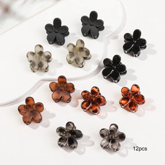 12/24/30Pcs Mini Flower Hair Claw Clips Pack for Women Girl Cute Hair Accessorie