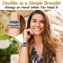 Hair Ties for – 20PCS Elastic No Damage Hair Bands, Braided Bracelet Ponytail…