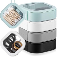 Kathfly 4 Pcs Hair Tie Organizer, 3.7 x x 1.2 inches, Assorted Colors
