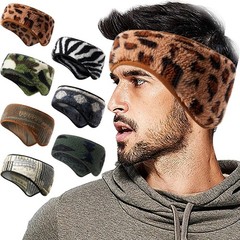 Ear Warmer Hair Band Warm Head Cover Fleece Headband Winter Wrap for Men Women
