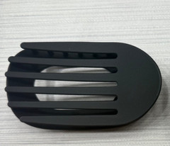 Large Matte Flat Tortoise Hair Claw Clip, 4.2 Inch Strong Hold Non-Slip (Black)