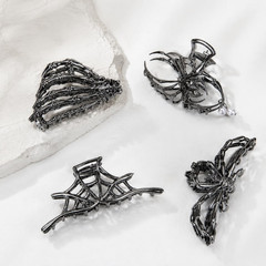 4PCS Spider Hair Claw Clips Women Girls Gothic Halloween Hair Accessories Set