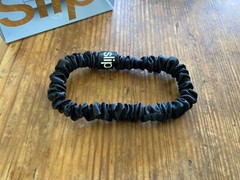 SLIP Silk Scrunchie Hair Tie Skinny BLACK 1pc Pure Silk by Slip