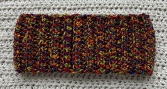 Crochet Headband One Size Ear Warmer Bright Unique Multicolored Handmade Winter