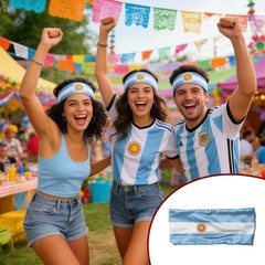 10Pcs World Cup Country Flag Headband Sports Fan Party Cheer Decor Headwear
