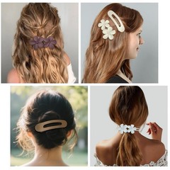 10 Pcs Flat Hair Clips, Lay Flat Claw Clips for Women Thick Thin Curly Straight