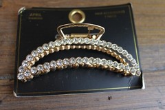 New April/Diamond/Gold Women’s/Girl’s/Lady’s Hair Claw/Band/Tie/Scrunchie