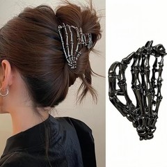 Jiajiubai 3-Pack Gothic Skeleton Hand Hair 1 Count (Pack of 1), black248