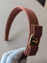 Gorgeous Salvatore Ferragamo Ribbon Gancini Headband