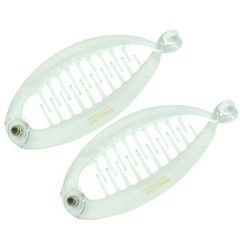 Parcelona French Effortless Mini Clear Pack of 2 1 Count (Pack 2),
