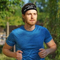 2pcs Custom Sport Workout Headbands for Men Women Add Your Own Text Logo