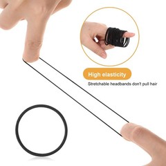 2000 PCS Elastic Hair Ties Bulk Ponytail Holders Bands Accessories Women 2mm