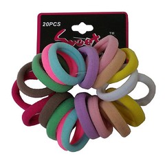 [SWEETY] 120 PCS Small Ponytail Hair Holder Scrunchies Elastic Ties