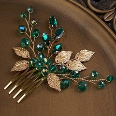 Gold Hair Accessories Green Hair Accessories Emerald Hair Accessories