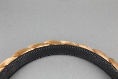 Reddish Blonde braid faux hair headband braided plaits 3/4″ wide band accessory