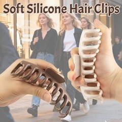 5 Pack Silicone Cloud Claw Clips, 5 Count (Pack of 1), Neutral Tones