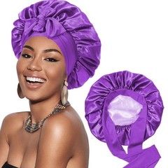 Double-Layer Reversible Bonnet Silk-Like Adjustable Sun Protection