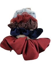 A New Day 6 Count Hair Twister Set 3 Sizes Red & Blue Shades Colors A232