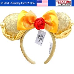Disney’s Beauty and the Beast Belle Minnie Mouse Ears Bow Mickey Headband USA