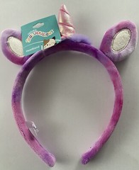 NWT Original Squishmallows Lola The Unicorn Headband Ears Hair Accessory
