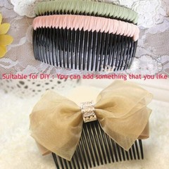 Plain Acrylic Side Hair Comb-Curved Long Large Hair Side Combs For French Twist