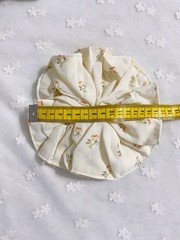 [US Seller] Random 4pcs Handmade Medium Large Size Ruffle Floral Hair Scrunchie