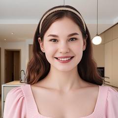 Knitted Fashion Plain Hair Bands Non Slip Wide Elastic 0.6 Inch 4 PCS