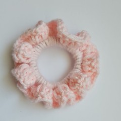 Hand made 3 pack crochet hair scrunchies